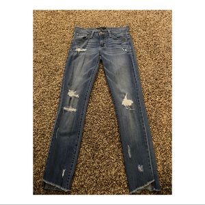 Flying Monkey Platinum Distressed Skinny Jeans